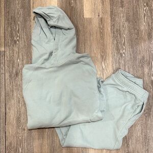 Aritzia Pale Blue sweat set